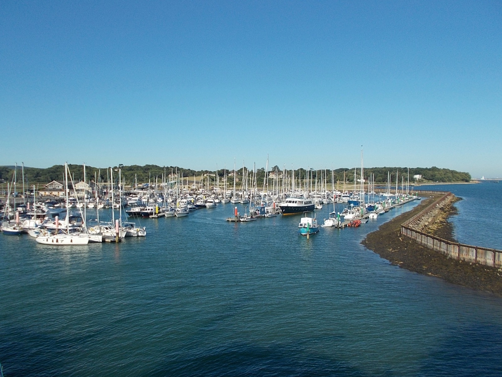 Boats in Yarmouth harbour on the Isle of Wight